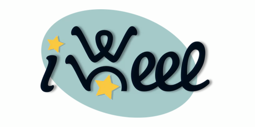 I WHEEL logo in black, mint green and yellow